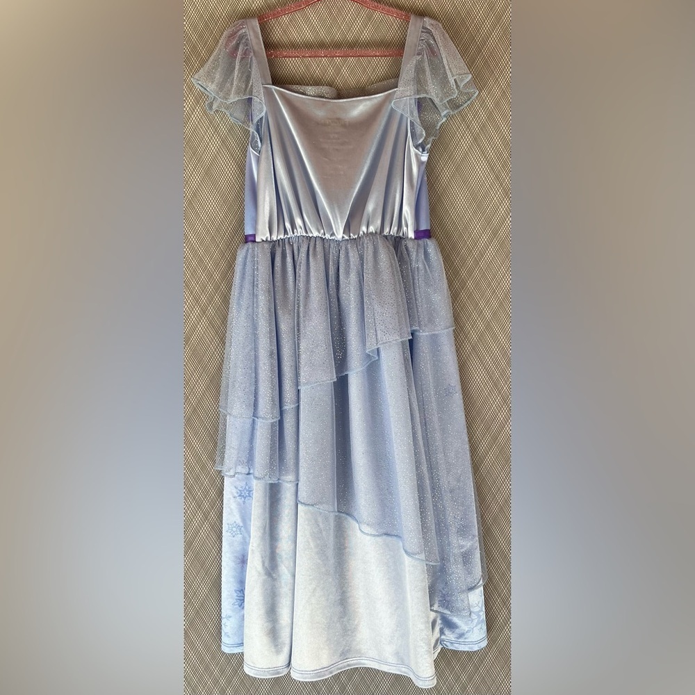 Disney Frozen - Frozen blue play dress up gown (Size 6x) - Picture 2 of 6